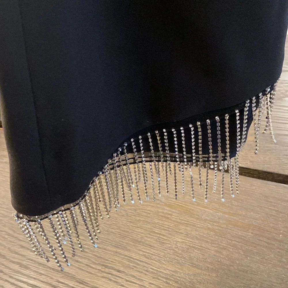 Zara black rhinestone mini skirt - Picture 5 of 6